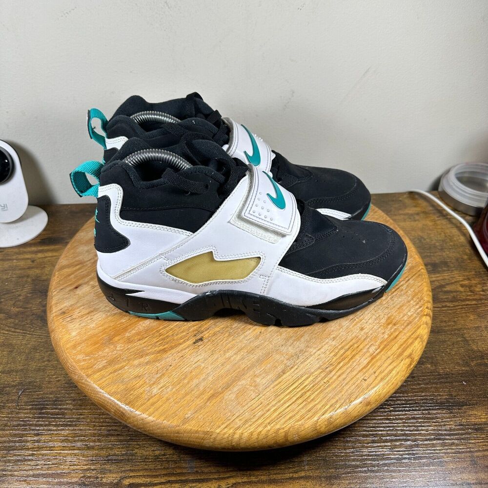 Nike Air Diamond Turf White Black‎ Mens Size 8 Shoes 309434-013